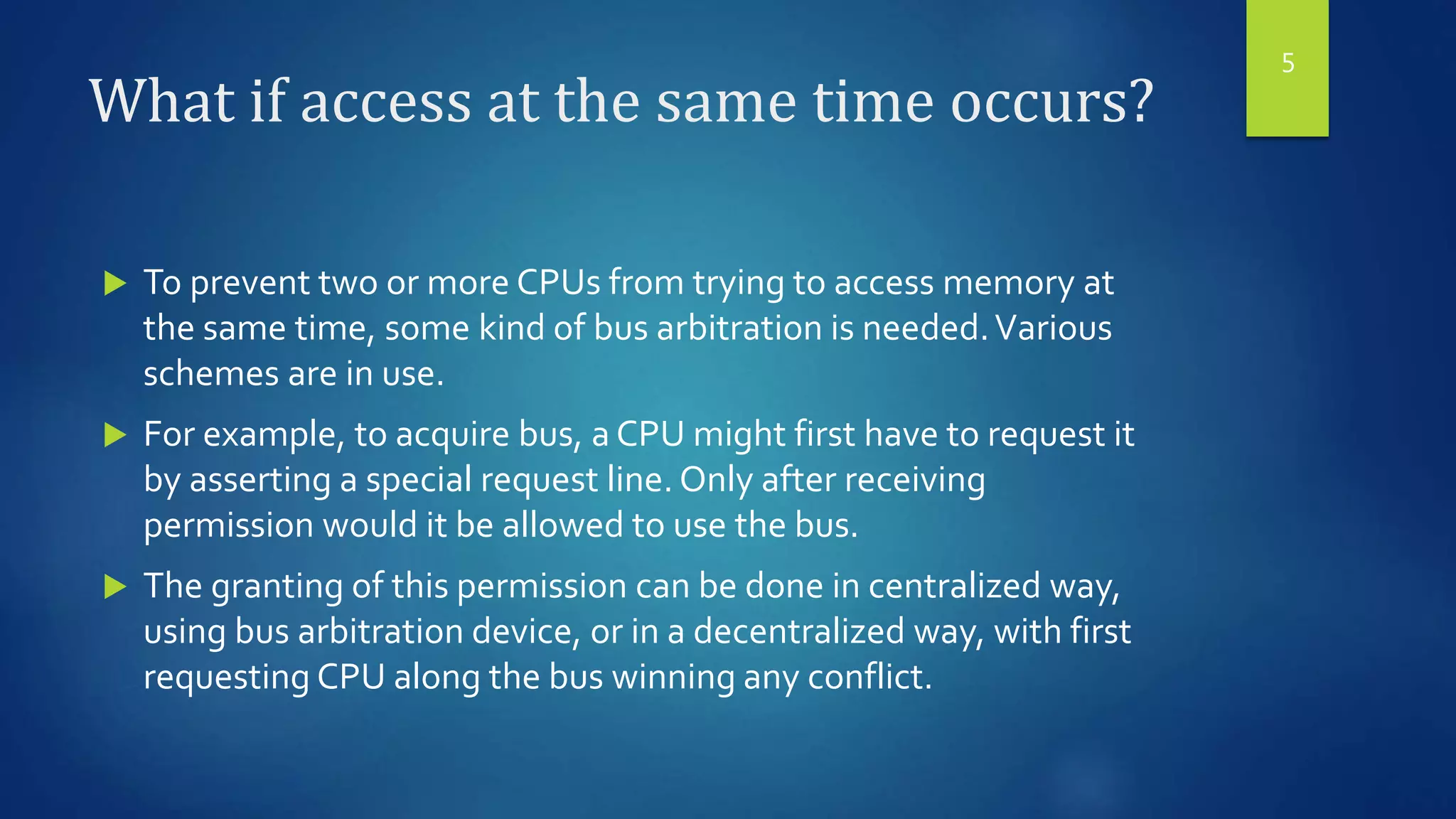Bus Based Multiprocessors v2 | PPTX