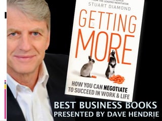 BEST BUSINESS BOOKS
PRESENTED BY DAVE HENDRIE
                       1
 