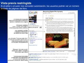 Vista previa restringida   Si el editor o el autor nos conceden autorización, los usuarios podrán ver un número limitado de páginas del libro. 