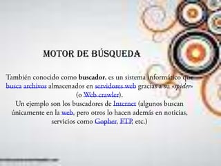 Motor de búsqueda
 