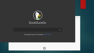 DuckDuckGo
1. Busca en una web en concreto sin salir del buscador
 