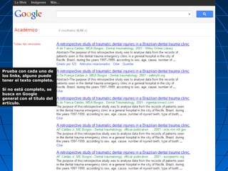 Prueba con cada uno de los links, alguno puede tener el texto completo. 
Si no está completo, se busca en Google general con el título del artículo.  