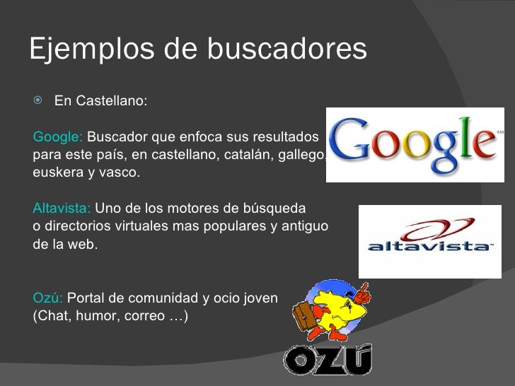 Buscadores y metabuscadores