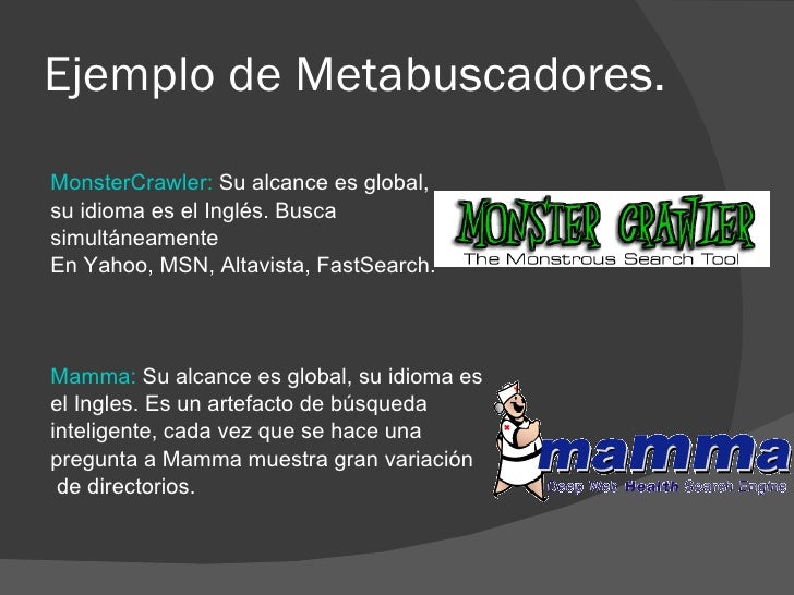 Buscadores y metabuscadores