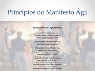 Princípios do Manifesto Ágil
 