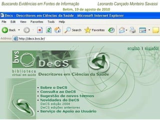 Pesquisa de Descritores 