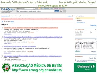 Pesquisa em buscadores científicos Medline 