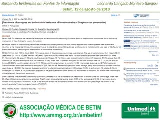 Pesquisa em buscadores científicos Medline 