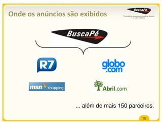 Onde os anúncios são exibidos




                   ... além de mais 150 parceiros.

                                             15
 