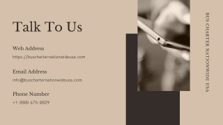 Reasons: Why Bus Charter Is A Good Service?