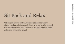 Reasons: Why Bus Charter Is A Good Service?