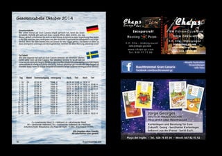 GIBT@S 
BEIUNSNICHT 
5MGEHENDEUNDKOSTENFREIEERATUNGBEI)HNEN 
ZUHAUSEEIÄBEREINKUNFTGARANTIERENWIRDIE 
!USFàHRUNGINNERHALBVON3TUNDEN 
Reparaturdienst 
08:00 bis 22:00 Uhr 
AUCHAN7OCHENENDEN 
Tel. 928 77 77 77 
ucy‘ Style 
Salon 
Friseur 
• Maniküre 
• Pediküre • Shellac 
Montag bis Samstag geöffnet 
Tel. 828 129 247 • Mov. 626 601 089 
C.C. San Agustin, Local 313 
neben Banco Santander 
Buschtrommel 266 33 
 