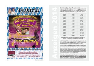 Buschtrommel Kleinanzeigenannahme 
im Edificio Aloe 
in Playa del Ingelés 
in der Avda. de Tirajana 
täglich ab 8 Uhr geöffnet 
Sonntag ist Ruhetag 
Fussball - 1. Bundesliga 
07. Spieltag, 03.10.2014 - 05.10.2014 
03.10.2014 19:30 Uhr Hertha BSC : VfB Stuttgart 
04.10.2014 14:30 Uhr FC Bayern München : Hannover 96 
04.10.2014 14:30 Uhr Borussia Dortmund : Hamburger SV 
04.10.2014 14:30 Uhr Bayer 04 Leverkusen : SC Paderborn 07 
04.10.2014 14:30 Uhr TSG 1899 Hoffenheim : FC Schalke 04 
04.10.2014 14:30 Uhr SV Werder Bremen : Sport-Club Freiburg 
04.10.2014 17:30 Uhr Eintracht Frankfurt : 1. FC Köln 
05.10.2014 14:30 Uhr VfL Wolfsburg : FC Augsburg 
05.10.2014 16:30 Uhr Borussia M‘gladbach : 1. FSV Mainz 05 
08. Spieltag, 18.10.2014 - 19.10.2014 
18.10.2014 14:30 Uhr FC Bayern München : SV Werder Bremen 
18.10.2014 14:30 Uhr 1. FSV Mainz 05 : FC Augsburg 
18.10.2014 14:30 Uhr Hannover 96 : Borussia M‘gladbach 
18.10.2014 14:30 Uhr Sport-Club Freiburg : VfL Wolfsburg 
18.10.2014 14:30 Uhr VfB Stuttgart : Bayer 04 Leverkusen 
18.10.2014 14:30 Uhr 1. FC Köln : Borussia Dortmund 
18.10.2014 17:30 Uhr FC Schalke 04 : Hertha BSC 
19.10.2014 14:30 Uhr Hamburger SV : TSG 1899 Hoffenheim 
19.10.2014 16:30 Uhr SC Paderborn 07 : Eintracht Frankfurt 
09. Spieltag, 24.10.2014 - 26.10.2014 
24.10.2014 19:30 Uhr SV Werder Bremen : 1. FC Köln 
25.10.2014 14:30 Uhr Borussia Dortmund : Hannover 96 
25.10.2014 14:30 Uhr FC Augsburg : Sport-Club Freiburg 
25.10.2014 14:30 Uhr TSG 1899 Hoffenheim : SC Paderborn 07 
25.10.2014 14:30 Uhr Hertha BSC : Hamburger SV 
25.10.2014 14:30 Uhr Eintracht Frankfurt : VfB Stuttgart 
25.10.2014 17:30 Uhr Bayer 04 Leverkusen : FC Schalke 04 
26.10.2014 14:30 Uhr VfL Wolfsburg : 1. FSV Mainz 05 
26.10.2014 16:30 Uhr Borussia M‘gladbach : FC Bayern München 
Daten der offiziellen Webseite der Bundesliga. Diese Spieltage sind fix terminiert. Uhrzeiten sind in kanarischer Ortszeit. 
50 Buschtrommel 266 
Fussball - 2. Bundesliga 
09. Spieltag, 03.10.2014 - 06.10.2014 
03.10.2014 17:30 Uhr Greuther Fürth : FC Erzgebirge Aue 
03.10.2014 17:30 Uhr VfR Aalen : TSV 1860 München 
03.10.2014 17:30 Uhr VfL Bochum : 1. FC Nürnberg 
04.10.2014 12:00 Uhr 1. FC Kaiserslautern : Karlsruher SC 
04.10.2014 12:00 Uhr FC St. Pauli : 1. FC Union Berlin 
05.10.2014 12:30 Uhr FC Ingolstadt 04 : Eintracht Braunschweig 
05.10.2014 12:30 Uhr SV Sandhausen : FSV Frankfurt 1899 
05.10.2014 12:30 Uhr SV Darmstadt 98 : Fortuna Düsseldorf 
06.10.2014 19:15 Uhr RB Leipzig : 1. FC Heidenheim 1846 
10. Spieltag, 17.10.2014 - 20.10.2014 
17.10.2014 17:30 Uhr VfL Bochum : SV Darmstadt 98 
17.10.2014 17:30 Uhr 1. FC Heidenheim 1846 : 1. FC Kaiserslautern 
17.10.2014 19:30 Uhr 1. FC Nürnberg : RB Leipzig 
18.10.2014 12:00 Uhr Eintracht Braunschweig : Greuther Fürth 
18.10.2014 12:00 Uhr 1. FC Union Berlin : SV Sandhausen 
19.10.2014 12:30 Uhr Karlsruher SC : VfR Aalen 
19.10.2014 12:30 Uhr FSV Frankfurt 1899 : FC Ingolstadt 04 
19.10.2014 12:30 Uhr FC Erzgebirge Aue : TSV 1860 München 
20.10.2014 19:15 Uhr Fortuna Düsseldorf : FC St. Pauli 
11. Spieltag, 24.10.2014 - 27.10.2014 
24.10.2014 17:30 Uhr Greuther Fürth : FSV Frankfurt 1899 
24.10.2014 17:30 Uhr VfR Aalen : 1. FC Union Berlin 
24.10.2014 17:30 Uhr RB Leipzig : VfL Bochum 
25.10.2014 12:00 Uhr 1. FC Kaiserslautern : Fortuna Düsseldorf 
25.10.2014 12:00 Uhr FC St. Pauli : Karlsruher SC 
26.10.2014 12:30 Uhr TSV 1860 München : Eintracht Braunschweig 
26.10.2014 12:30 Uhr FC Ingolstadt 04 : 1. FC Heidenheim 1846 
26.10.2014 12:30 Uhr SV Sandhausen : FC Erzgebirge Aue 
27.10.2014 19:15 Uhr SV Darmstadt 98 : 1. FC Nürnberg 
Daten der offiziellen Webseite der Bundesliga. Diese Spieltage sind fix terminiert. Uhrzeiten sind in kanarischer Ortszeit. 
Buschtrommel 266 51 
 