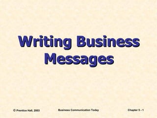 Writing Business Messages 