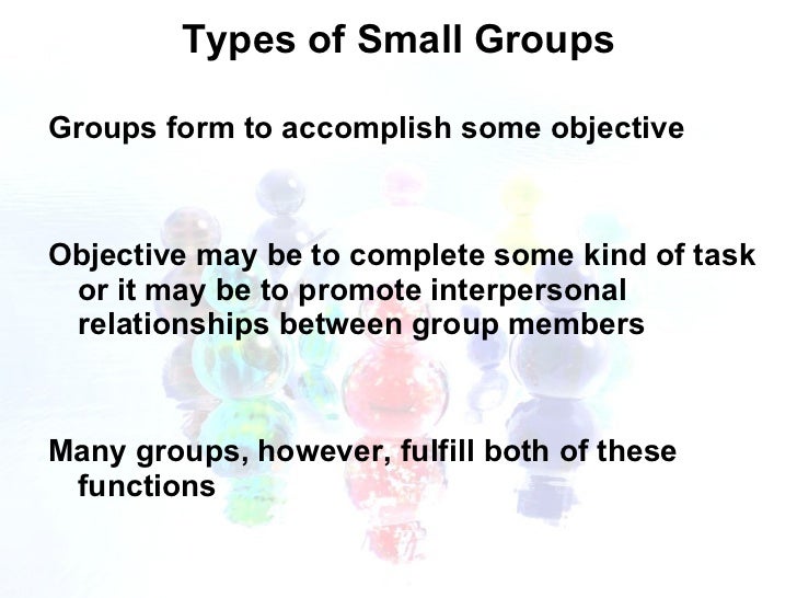 What are some types of group communication?