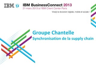 Groupe Chantelle
Synchronisation de la supply chain
 