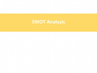 SWOT Analysis
 
