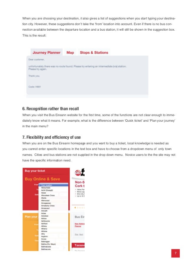 Redesign Of The Bus Eireann Website Redesign Of The Bus Eireann Website