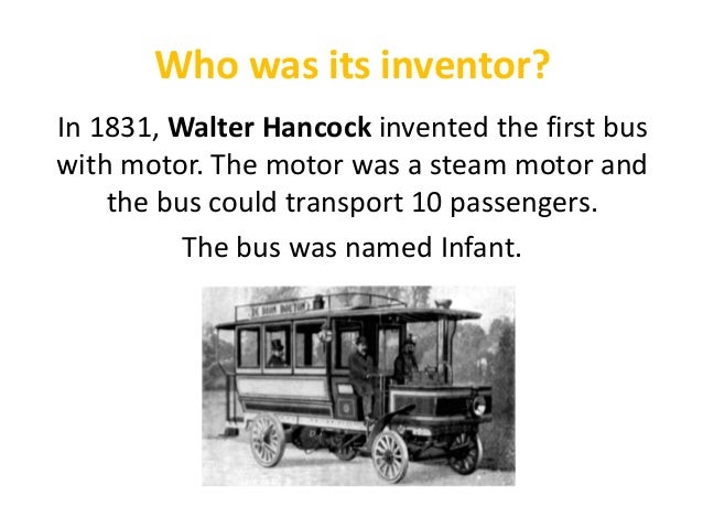 Who invented the bus?