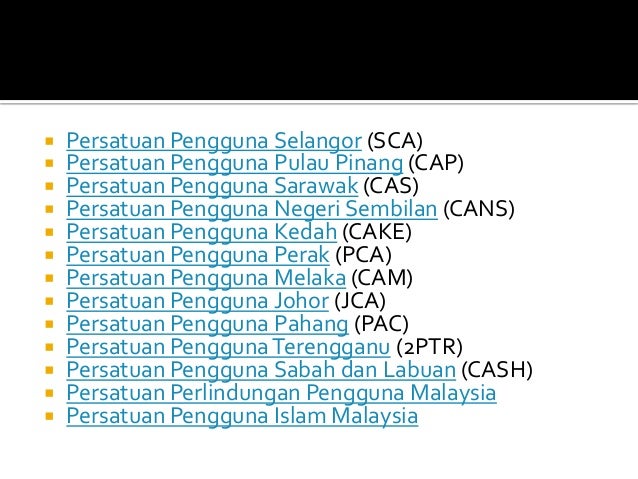 PERSATUAN PENGGUNA, peranan dan kepentingannya