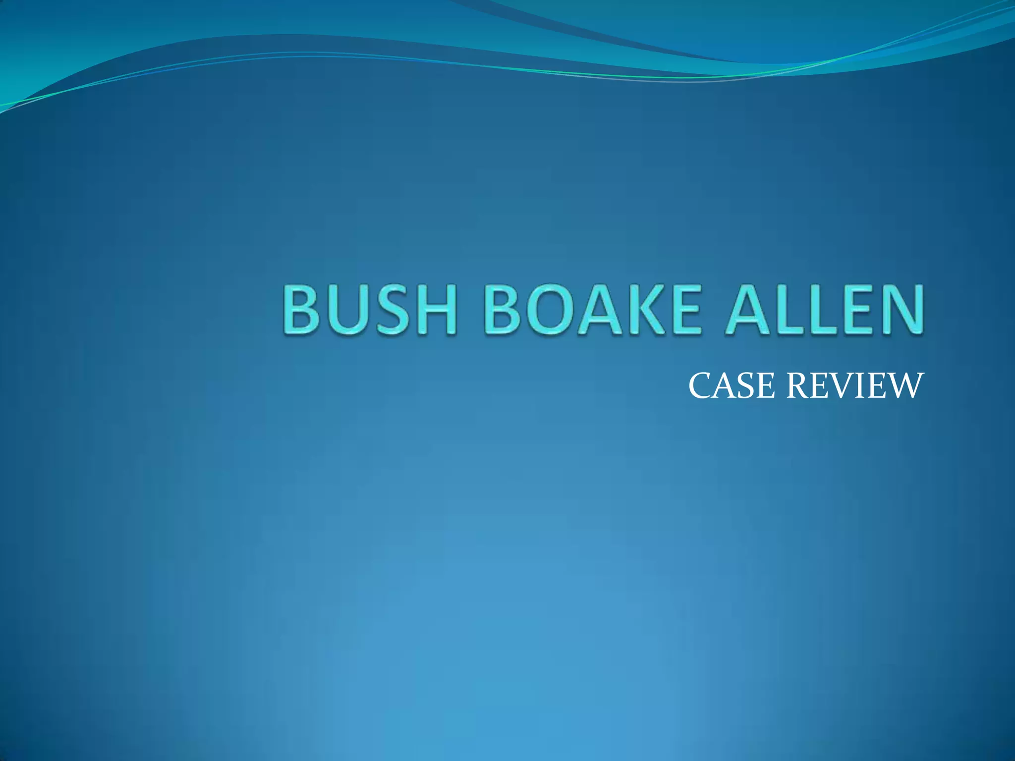Bush Boake Allen PPTX