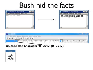 Bush hid the facts - amit a karakterkódolások tartogatnak ellened