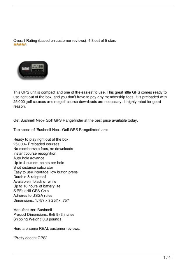 bushnell golf gps course list