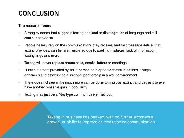 texting as a form of communication in business form of communication in business