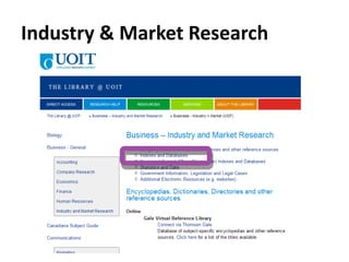 Industry & Market Research 