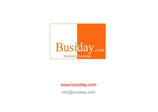 www.busiday.com
info@busiday.com
 