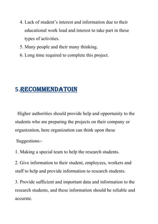 Businese research project on mobile shops