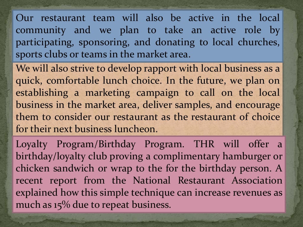 fast food restaurant business plan in pakistan pdf