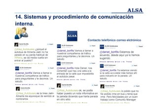 14. Sistemas y procedimiento de comunicación
interna.
Contacto telefónico correo elctrónico

 