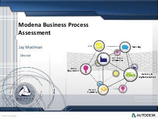 © 2013 Autodesk
Modena Business Process
Assessment
Jay Moolman
Director
 