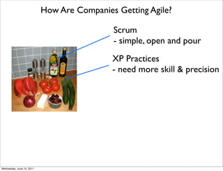 How Are Companies Getting Agile?

                                            Scrum
                                      ...