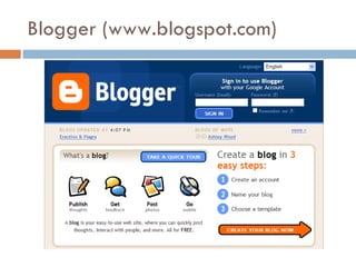Blogger (www.blogspot.com) 