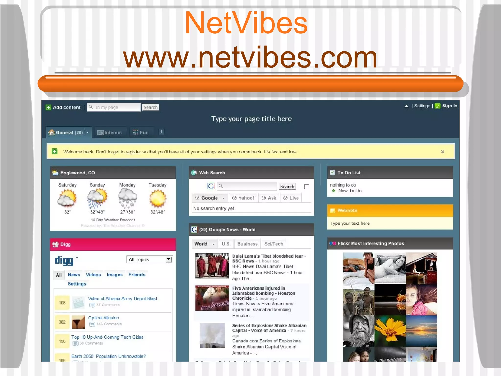 NetVibes  www.netvibes.com 