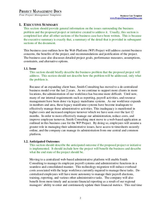 case summary template