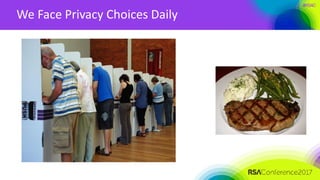 #RSAC
We Face Privacy Choices Daily
 