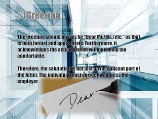Resignation Letter