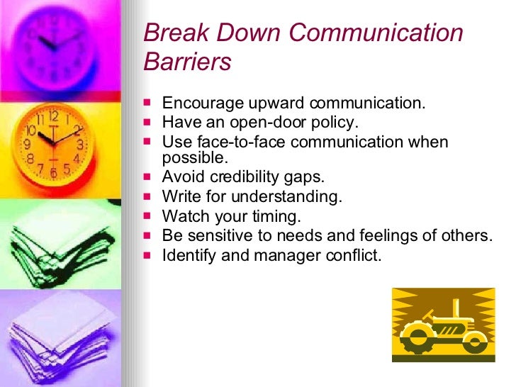 identify the barriers to communication Part i interpersonal communication objectives: by the end of part i of the training • identify common barriers and mistakes in communication. identify the barriers to communication Part i interpersonal communication objectives: by the end of part i of the training • identify common barriers and mistakes in communication.