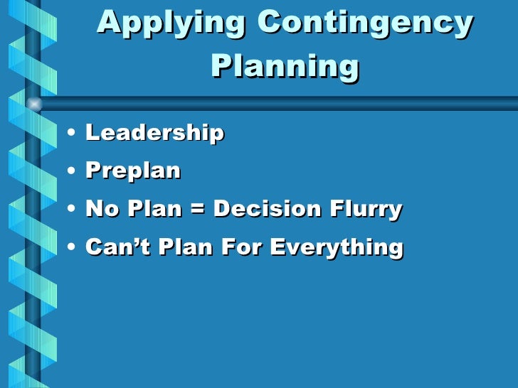 Business Contingency Planning