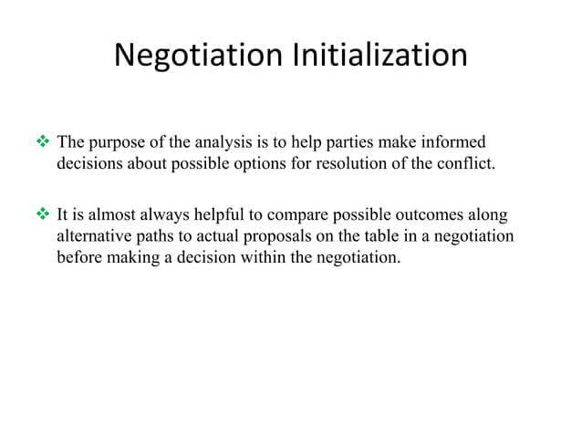negotiation dynamics case study