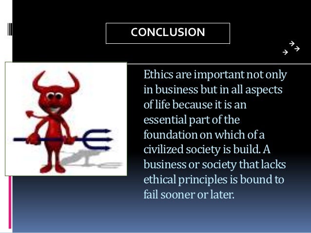 business ethics essay conclusion