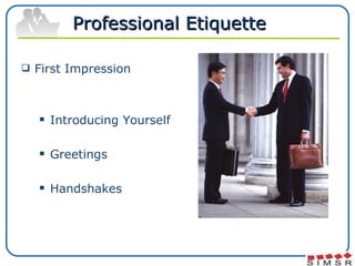 Business Etiquette Slide 3