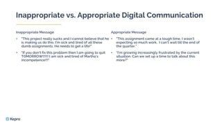 Talk Inappropriately Basics of Business Etiquette for professionals | PDF