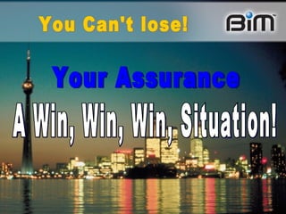 Your Assurance A Win, Win, Win, Situation! You Can't lose! 