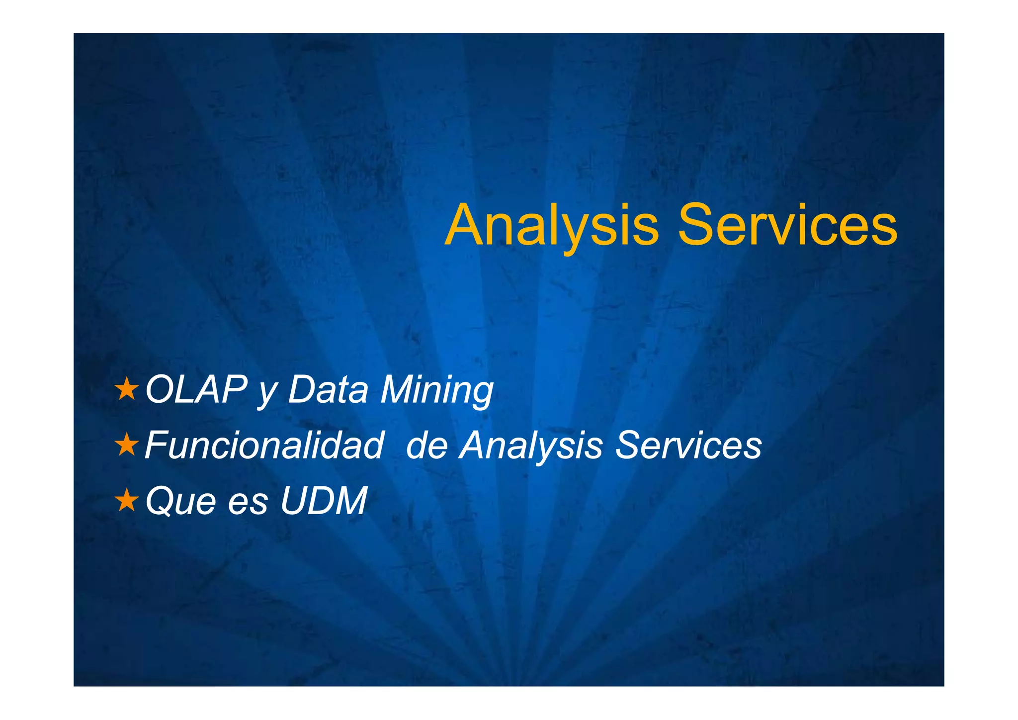 Inteligencia de Negocios en MS Sql Server