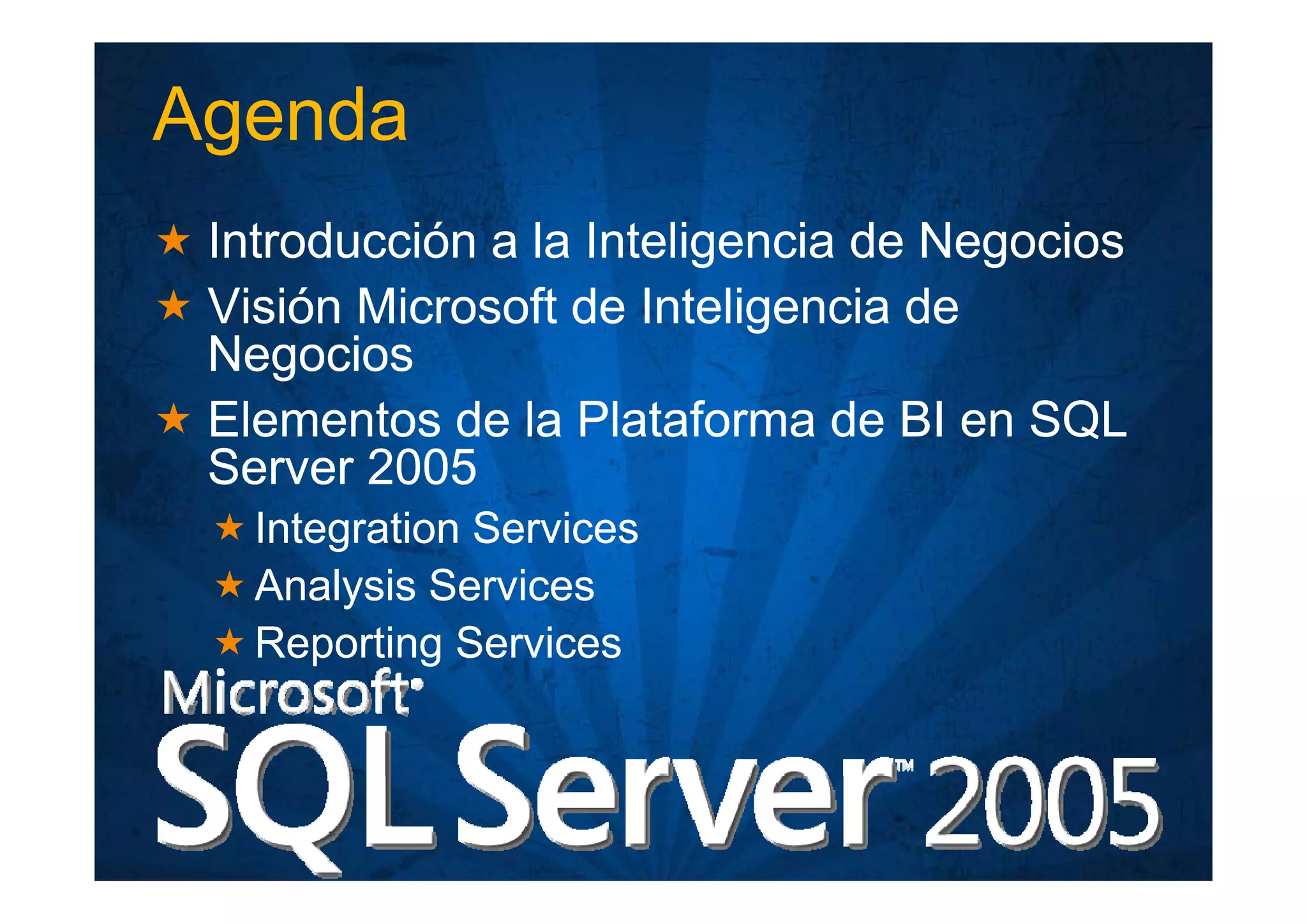 Inteligencia de Negocios en MS Sql Server