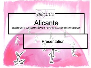 Alicante SYSTÈME D’INFORMATION ET PERFORMANCE HOSPITALIÈRE Présentation  